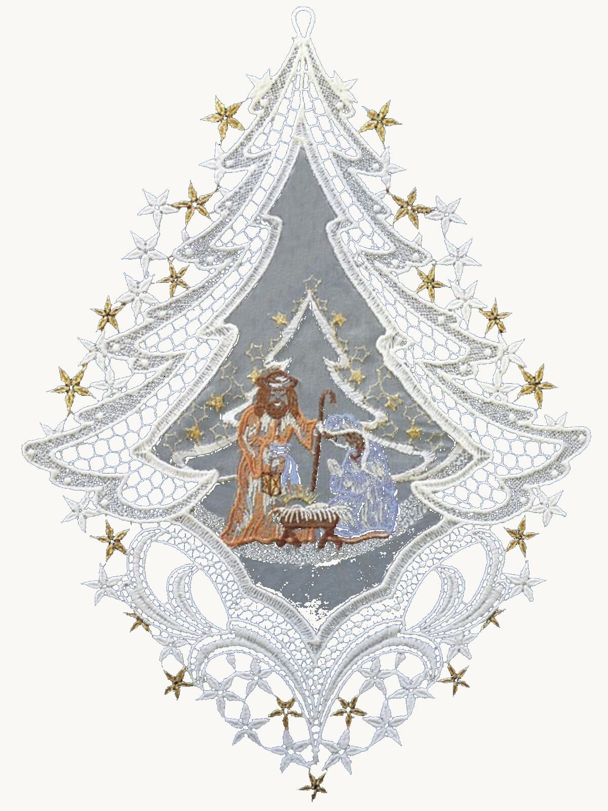 Nativity in Tree Frame