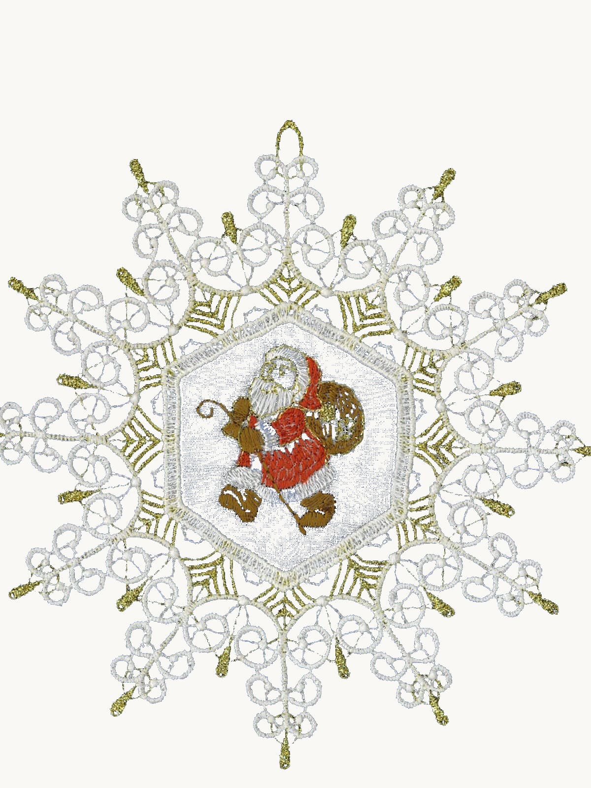 Wooden Tree with Santa